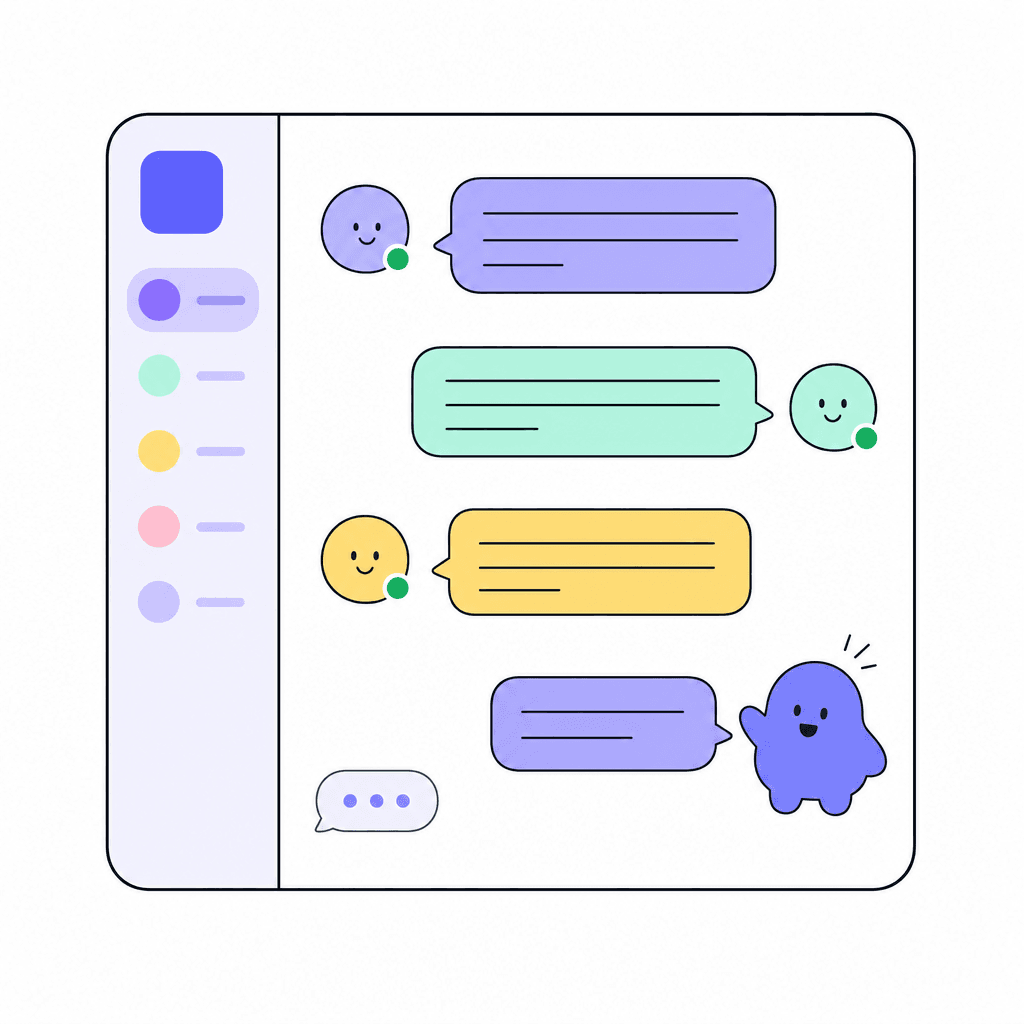 Chat room illustration