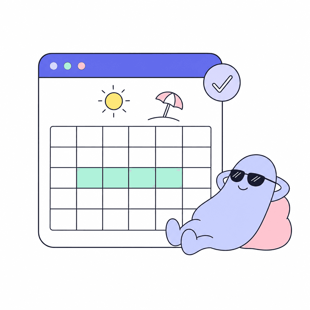 Time Off room illustration