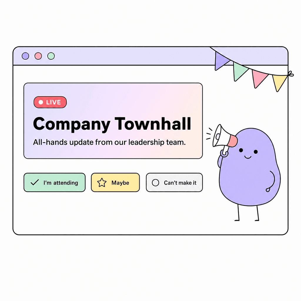 Townhall room illustration
